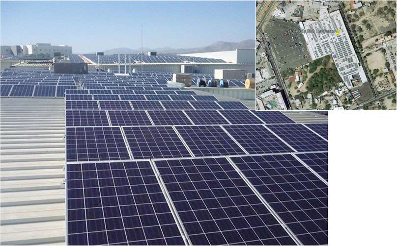 Instalación 3.500 kWp varios Malls en México, Los Cabos
